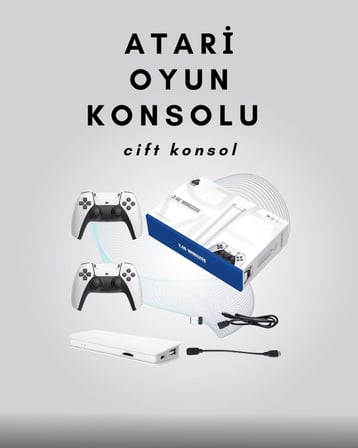 Mey İthalat 4K Destekli Bluetooth Retro Oyun Konsolu – M15 Modeli