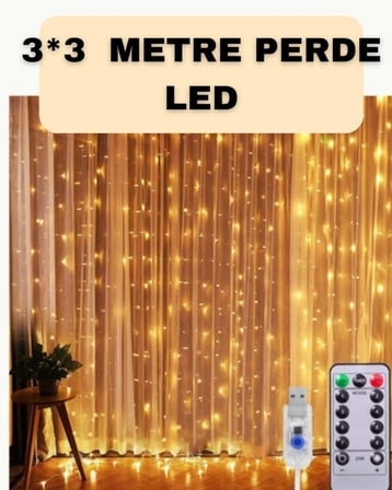 Mey İthalat İç ve Dış Mekan Perde LED – Bahçe, Balkon ve Veranda İçin