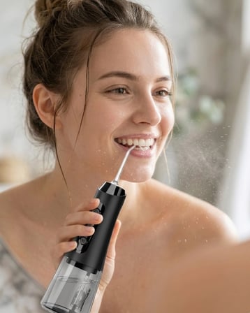 Mey İthalat Ağız Duşu Cihazı 4 Modlu 5 Başlıklı Şarjlı Oral Temizlik Makinesi