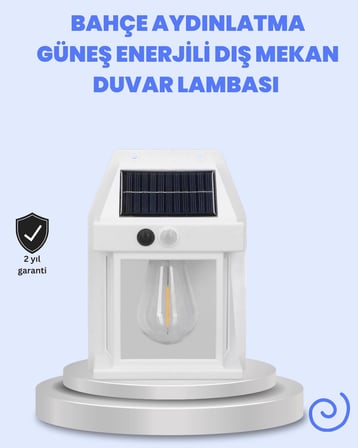 Mey İthalat IP65 Su Geçirmez Güneş Paneli Dış Mekan Lamba