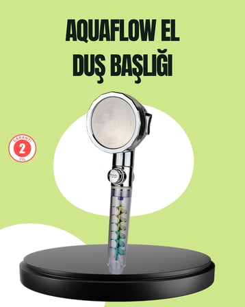 Mey İthalat Basınçlı El Duşu Başlığı – Döner Pervaneli, Göz Kamaştıran Yağmur Etkisi