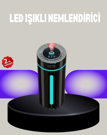 Mey İthalat Aromaterapi Özellikli Ultrasonik Hava Nemlendirici LED Atmosfer Işığı