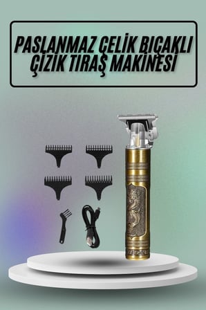 Mey İthalat Saç Sakal Vücut Tıraş Makinesi Çizik Atma Makinesi Paslanmaz Çelik