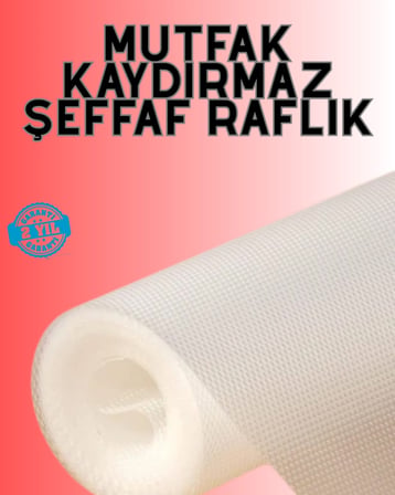 Mey İthalat Eva malzemeden kaydırmaz şeffaf raflık buzdolabı kaplaması