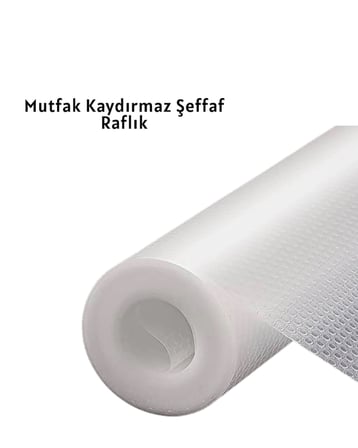 Mey İthalat kaydırmaz şeffaf raflık