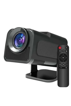 Mey İthalat Android Projeksiyon Siyah Taşınabilir Sinema Projektörü 4k 1080p Ev Sineması Bluetooth