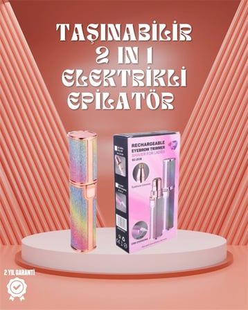 Mey İthalat Paslanmaz Çelik Bıçaklı USB Epilatör – Kaş, Üst Dudak ve Çene Tüy Temizleyici