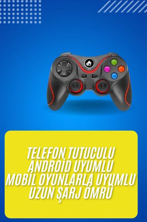 Mey İthalat Kablosuz Oyun Kolu Bluetooth Joystick Gamepad Android Uyumlu