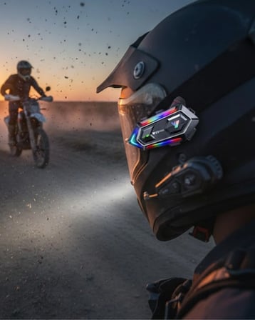 Mey İthalat Çift Gürültü Azaltmalı Motosiklet Kask Telsiz Kulaklık