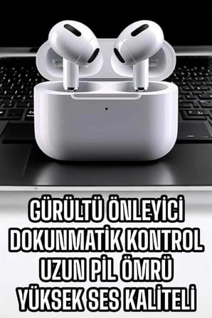 Mey İthalat 3.Nesil TWS Bluetooth Kulaklık Mikrofonlu ANC Özelliği Dokunmatik Kontrol