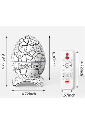 Mey İthalat Yumurta Şeklinde Su Dalgalı Bluetooth Speaker Lamba Renkli Şarjlı Yeni Nesil