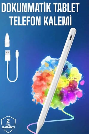 Mey İthalat Tablet Kalemi iOS Android Windows Uyumlu Yedek Uçlu Universal Çizim Kalemi