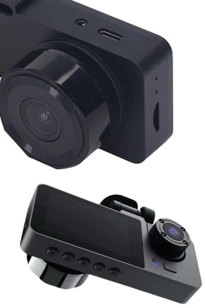 Mey İthalat Araç İçi Dikiz Kamerası Sürüş Kaydedici 3 Lensli DVR Kamera