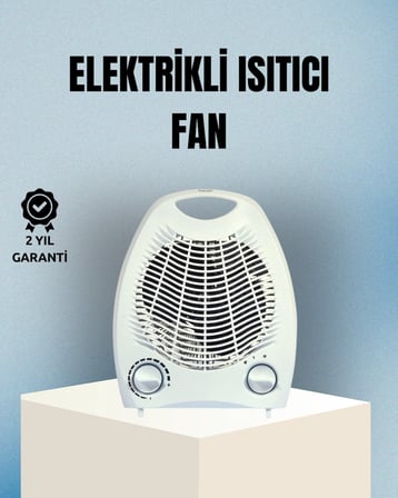 Mey İthalat Fanlı Elektrikli Isıtıcı – 3 Kademeli Isı Ayarı ve Güvenli Kullanım