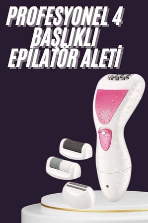 Mey İthalat 4 Başlıklı Lazer Öncesi Kısaltma Epilasyon Aleti Epilatör Çok Amaçlı