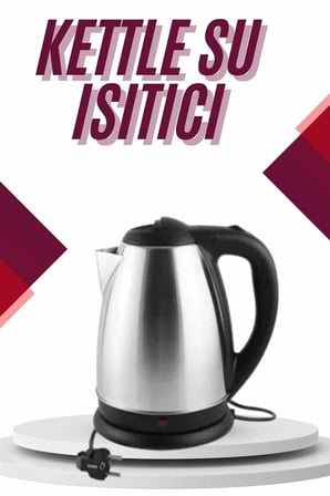 Mey İthalat Çelik Su Isıtıcı Kettle Dayanıklı Paslanmaz Çelik Uzun Ömürlü