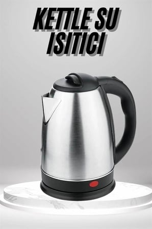 Mey İthalat Su Isıtıcı 220 - 240 V Paslanmaz Çelik Kettle Uzun Ömürlü 2000 Watt