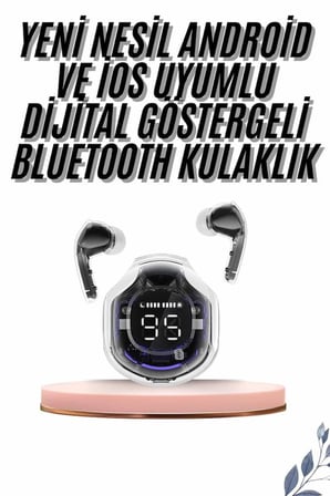 Mey İthalat 2025 Model Kablosuz Bluetooth Kulaklık ANC ENC Destekli HİFİ Stereo
