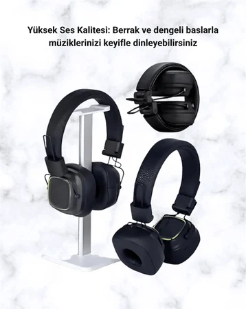 Mey İthalat Yüksek Ses Kaliteli Kablosuz Kulak Üstü Kulaklık – BT 5.3
