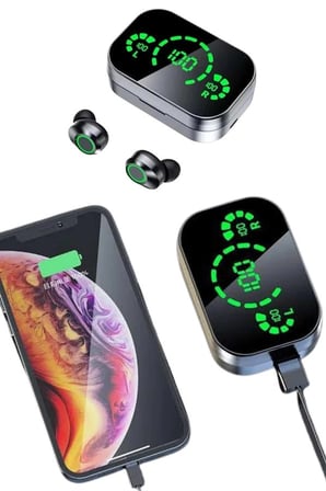 Mey İthalat 2025 Model Bluetooth Kulaklık Telefon Şarj Edebilen Çağrı Cevaplama Dijital Göstergeli