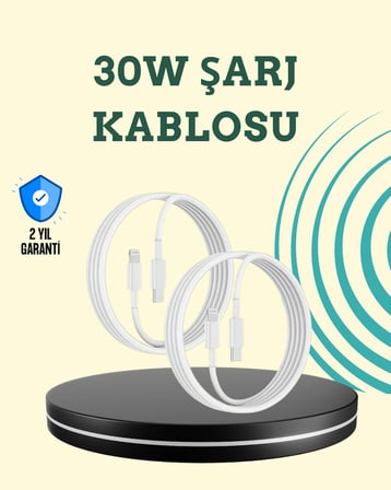 Mey İthalat Aşırı Şarj ve Pil Koruması ile Akıllı Çipli Lightning Kablo 1.2m