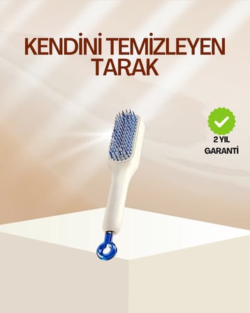 Mey İthalat Pratik Mekanizmalı Saç Tarağı – Kendi Kendini Temizler, Taşınabilir