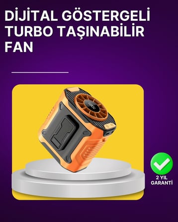 Mey İthalat 100 Kademeli Hız Ayarlı Taşınabilir Bel ve Boyun Fanı