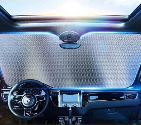 Mey İthalat Araç Ön Cam Güneşlik UV ve Isı Koruma Katlanabilir Toyota Corolla Skoda Superb Dacia Duster Ford Focus
