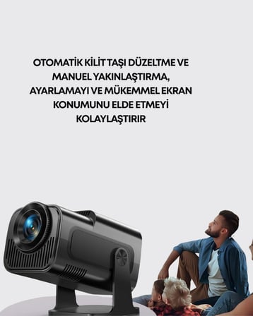 Mey İthalat HDMI, USB ve Kulaklık Girişli Çoklu Bağlantı Seçenekli Projektör