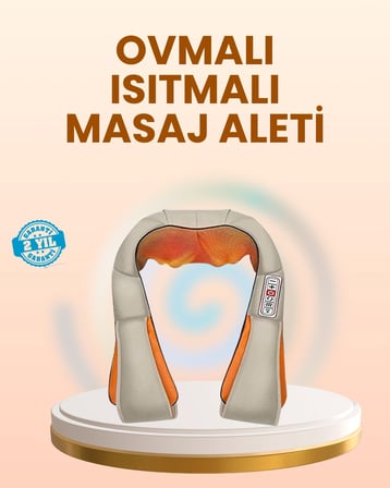 Mey İthalat Ovmalı Isıtmalı Masaj Aleti Boyun Omuz Bel ve Ayak İçin Rahatlatıcı Etki