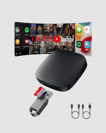 Mey İthalat Android Auto Kablosuz Adaptör Bluetooth 5.0 ve 5.8GHz WiFi Destekli Yeni Nesil