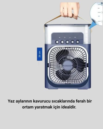 Mey İthalat Turbo Fan Teknolojili Sessiz ve Güçlü Soğutma Masası Vantilatör