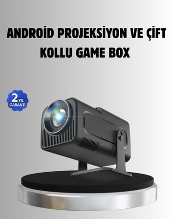 Mey İthalat Android Projeksiyon Game Box – 1280x720p HD Çözünürlük, Bluetooth,HDMI ve USB Girişli