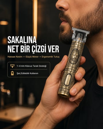 Mey İthalat Saç ve Sakal İçin Çok Fonksiyonlu Güçlü Kesme Makinesi
