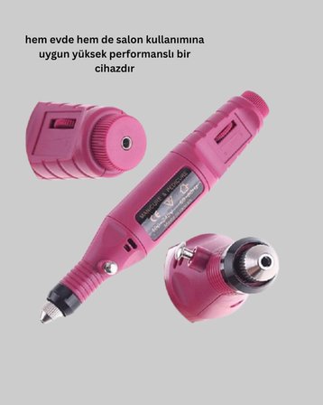 Mey İthalat Profesyonel Tırnak Matkap Makinesi – USB Şarjlı, Ayarlanabilir Hız, Düşük Titreşimli ve Sessiz Çalışma
