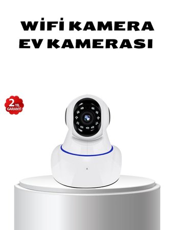 Mey İthalat Full HD Akıllı IP Kamera Gece Görüşlü, Hareket Sensörlü, Çift Yönlü Ses ve Online Kayıt Özellikli