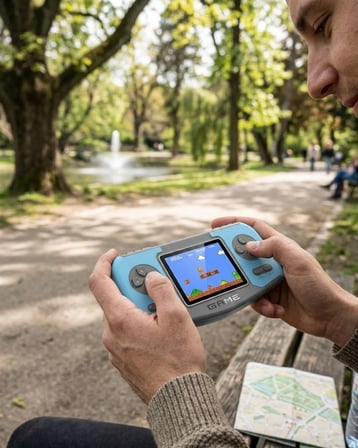 Mey İthalat Taşınabilir Klasik Oyun Konsolu TV Bağlantılı Dahili Oyunlu Şarjlı Game Console