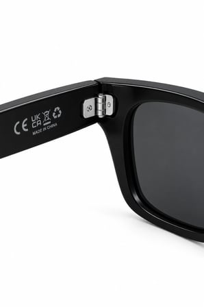 Mey İthalat Kameralı Akıllı Gözlük Smart Glasses Güneş Gözlüğü Modern Siyah