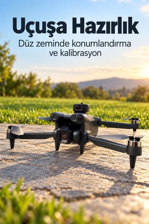 Mey İthalat GPS Özellikli Kameralı Drone Ekranlı Kumandalı Katlanır Gövde