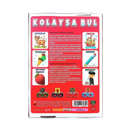 Mey İthalat 1631550 Kolaysa Bul Tahmin Etme Oyunu