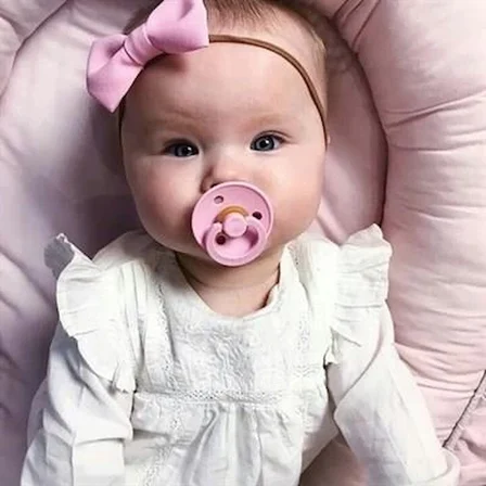 Mey İthalat   Kauçuk Emzik 0-6 Ay Pink