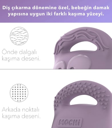 Mey İthalat Mochi Diş Kaşıyıcı Lila