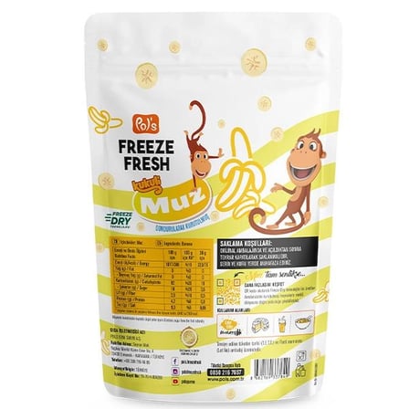 Mey İthalat Freeze Fresh Kukuli Muz 20 Gr