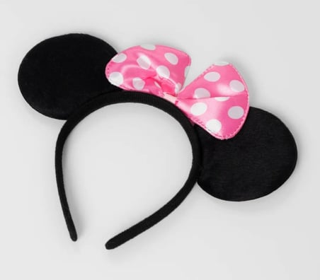 Mey İthalat Pembe Fiyonklu Minnie Mouse Tacı Kulak