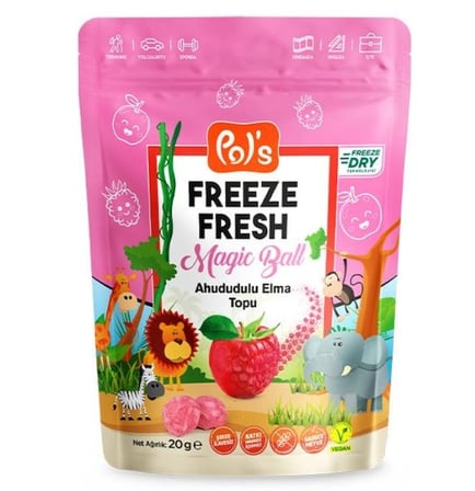 Mey İthalat Freeze Fresh Magic Ball Ahududulu Elma Topu 20 Gr