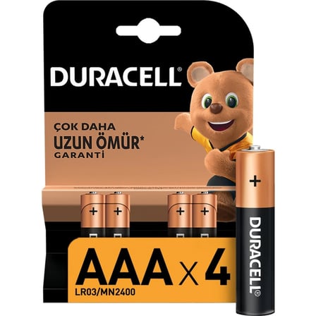 Mey İthalat   4'Lü AAA İnce Kalem Pil