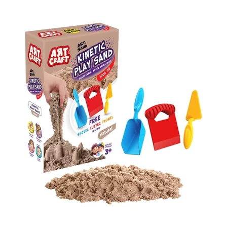 Mey İthalat 03690  Aksesuarlı Naturel Kinetik Oyun Kumu 1000 gr