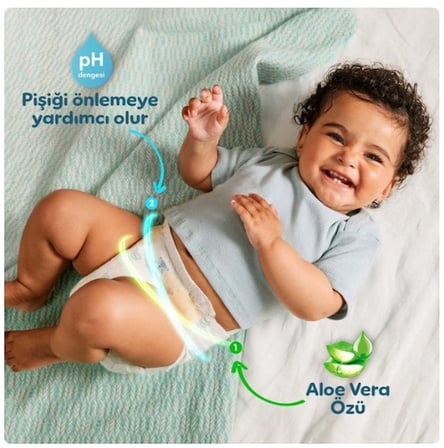 Mey İthalat Aktif Bebek Süper Paket Bebek Bezi 6 Beden 38 Adet