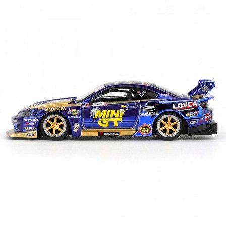 Mey İthalat 1/64 MODEL ARAÇ S15 SILVIA Team MINI GT Liberty Walk 2025 Formula Drift Halloween Special