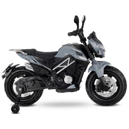 Mey İthalat 447 Motocross Akülü Motorsiklet 12V Gri